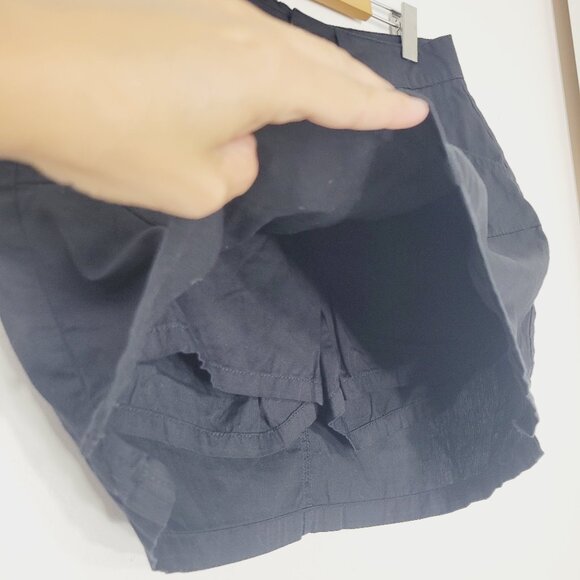 Max Cocos Women's Black 100% Cotton Zipper Pockets Active Performance Skort Sz 4 - Picture 3 of 12